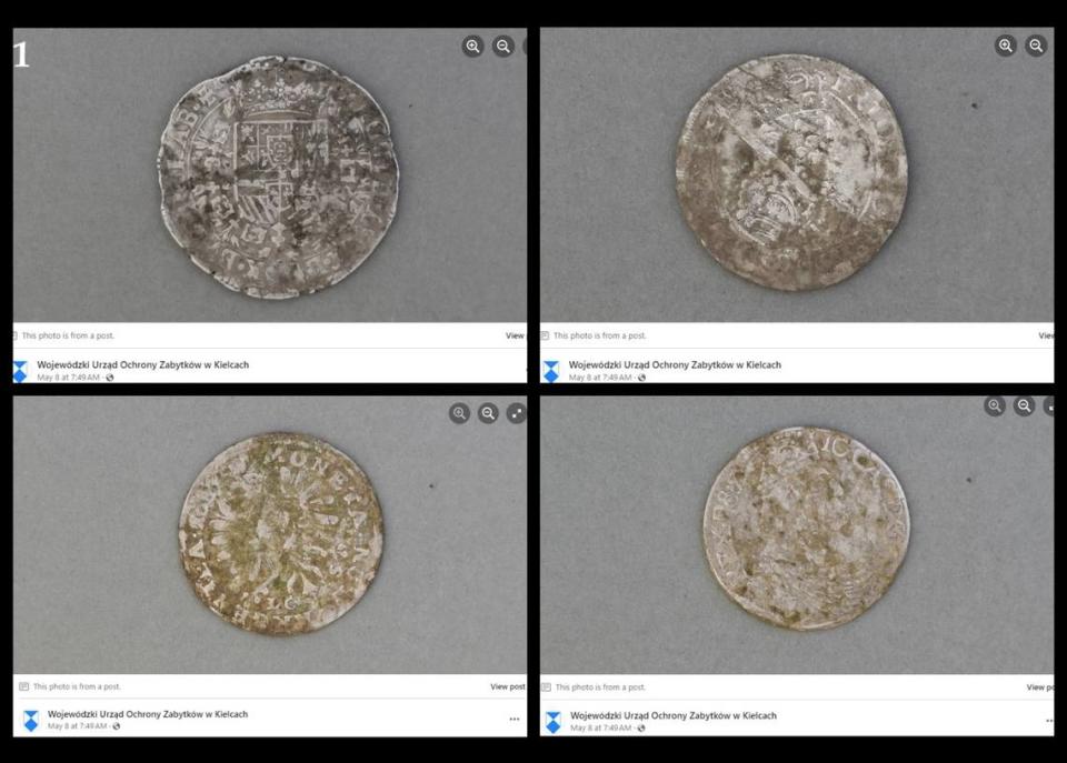 Urzędnicy twierdzą, że skarb zawierał wiele różnych rodzajów monet wykonanych zarówno ze srebra, jak i złota, co sugeruje, że zostały one przekazane oszustowi jako zapłata lub ofiara.