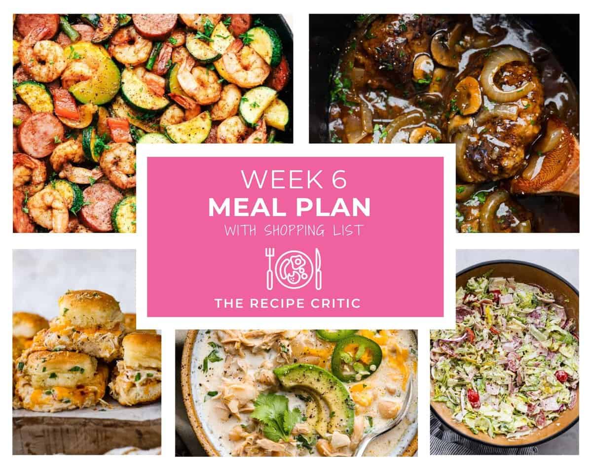 Tygodniowy plan posiłków nr 6 |  Krytyk przepisów