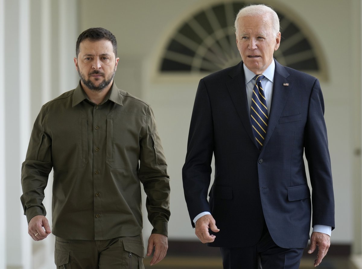 Wołodymyr Zełenski i Joe Biden