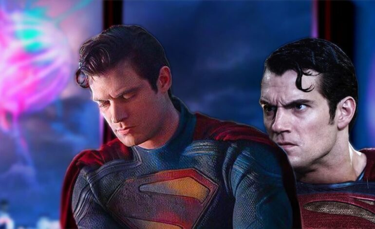 Prace fanów dotyczące kostiumu Supermana przedstawiają wściekłego Henry’ego Cavilla w oknie Davida Corensweta