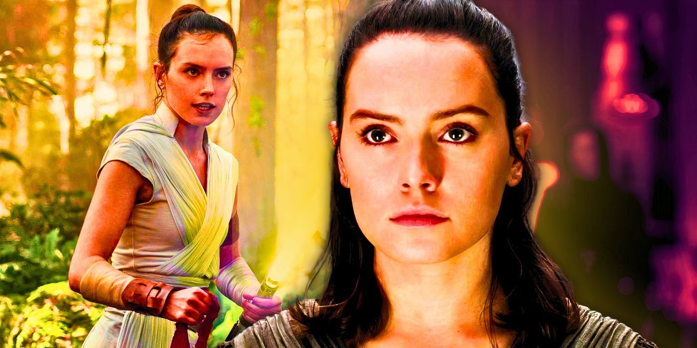 Daisy Ridley jako Rey w „Skywalker. Odrodzenie” (2019) i „Ostatni Jedi” (2017)