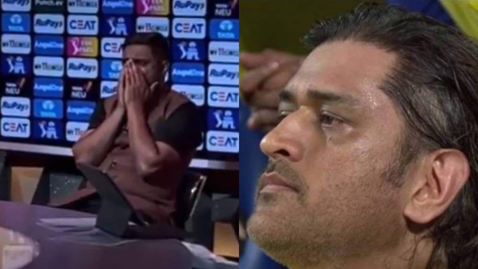 Nie można przegapić krzyku Rayudu z bólu i szokującej reakcji podczas komentarza na temat zwolnienia Dhoniego w meczu RCB vs CSK