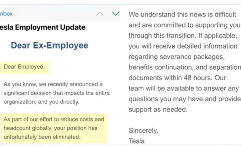 Zwolnienia Tesli: „Twój ostatni dzień pracy jest dzisiaj”, „niewrażliwa” wiadomość Elona Muska z rozwiązaniem stosunku pracy do pracowników staje się wirusowa
