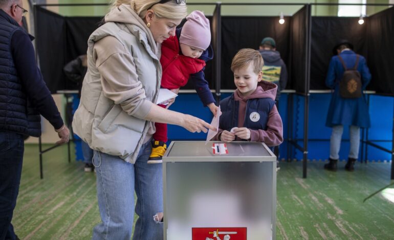 Wybory na Litwie: W miarę jak wyborcy udają się do urn, rośnie niepokój w związku z wojną rosyjsko-ukraińską