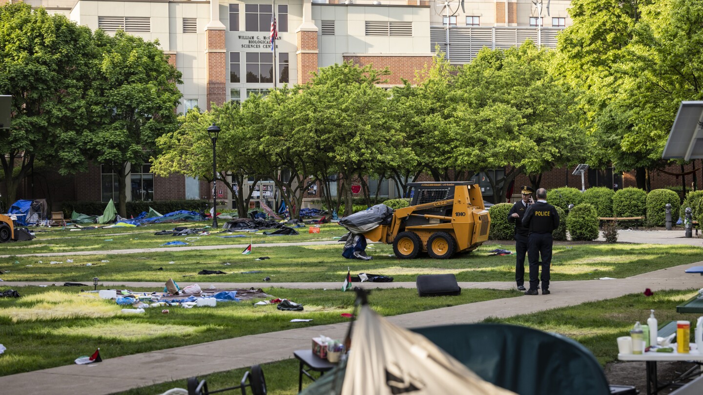 Policja rozbiła obozowisko propalestyńskie na Uniwersytecie DePaul w Chicago