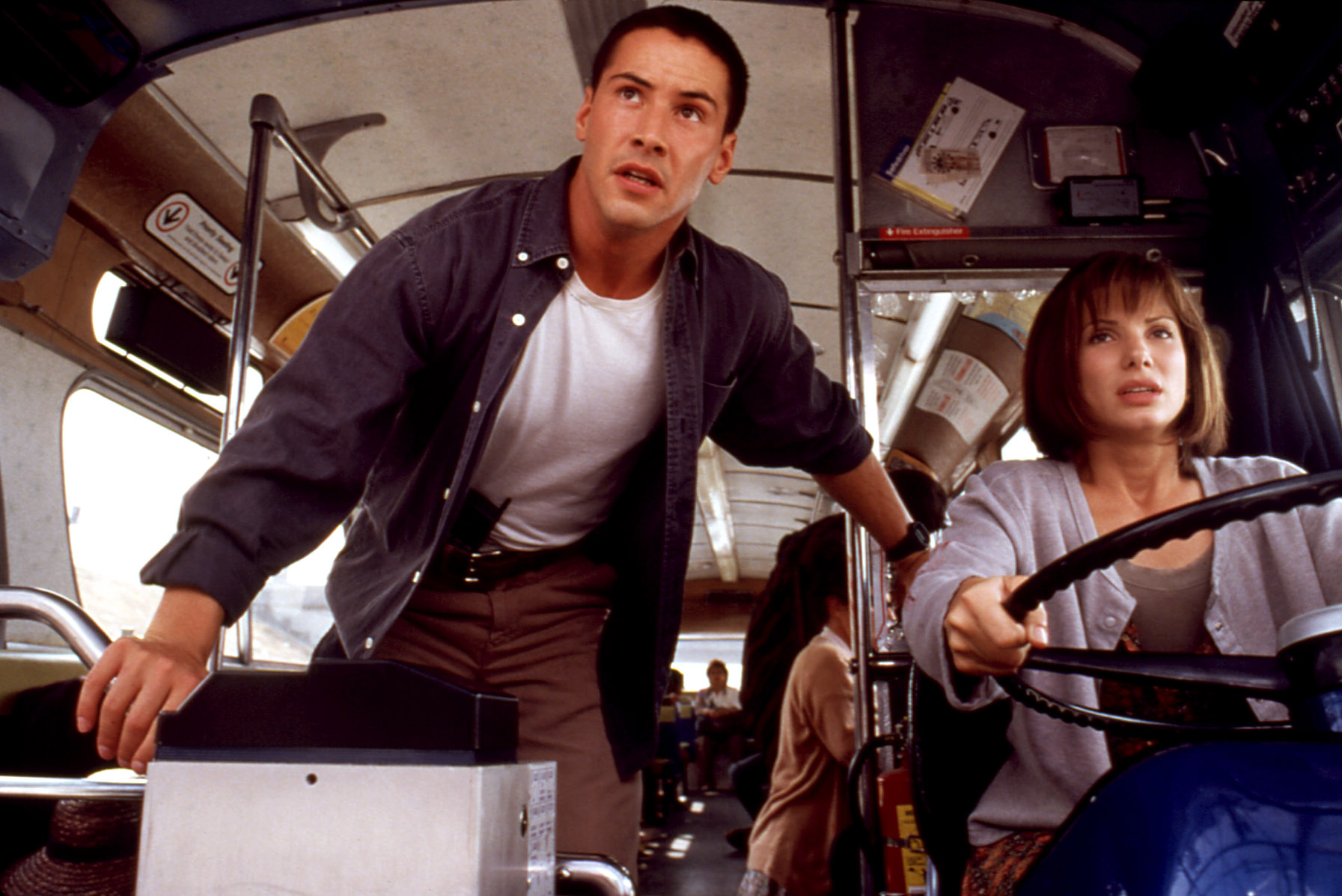 „SPEED”, Keanu Reeves, Sandra Bullock, 1994, TM i prawa autorskie © 20th Century Fox Film Corp. Wszelkie prawa zastrzeżone.  Dzięki uprzejmości: Kolekcja Everetta.
