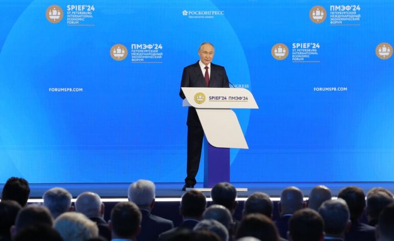 Putin na Forum Ekonomicznym ponownie mówi o wojnie nuklearnej