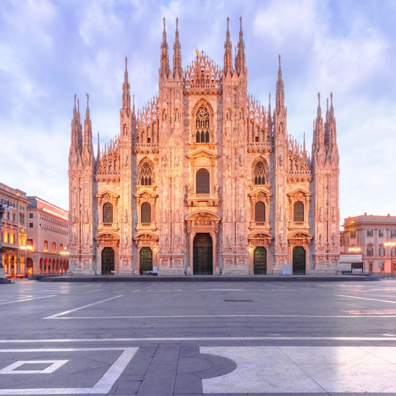 piazza del duomo, Duomo di Milano, Mediolan, Włochy