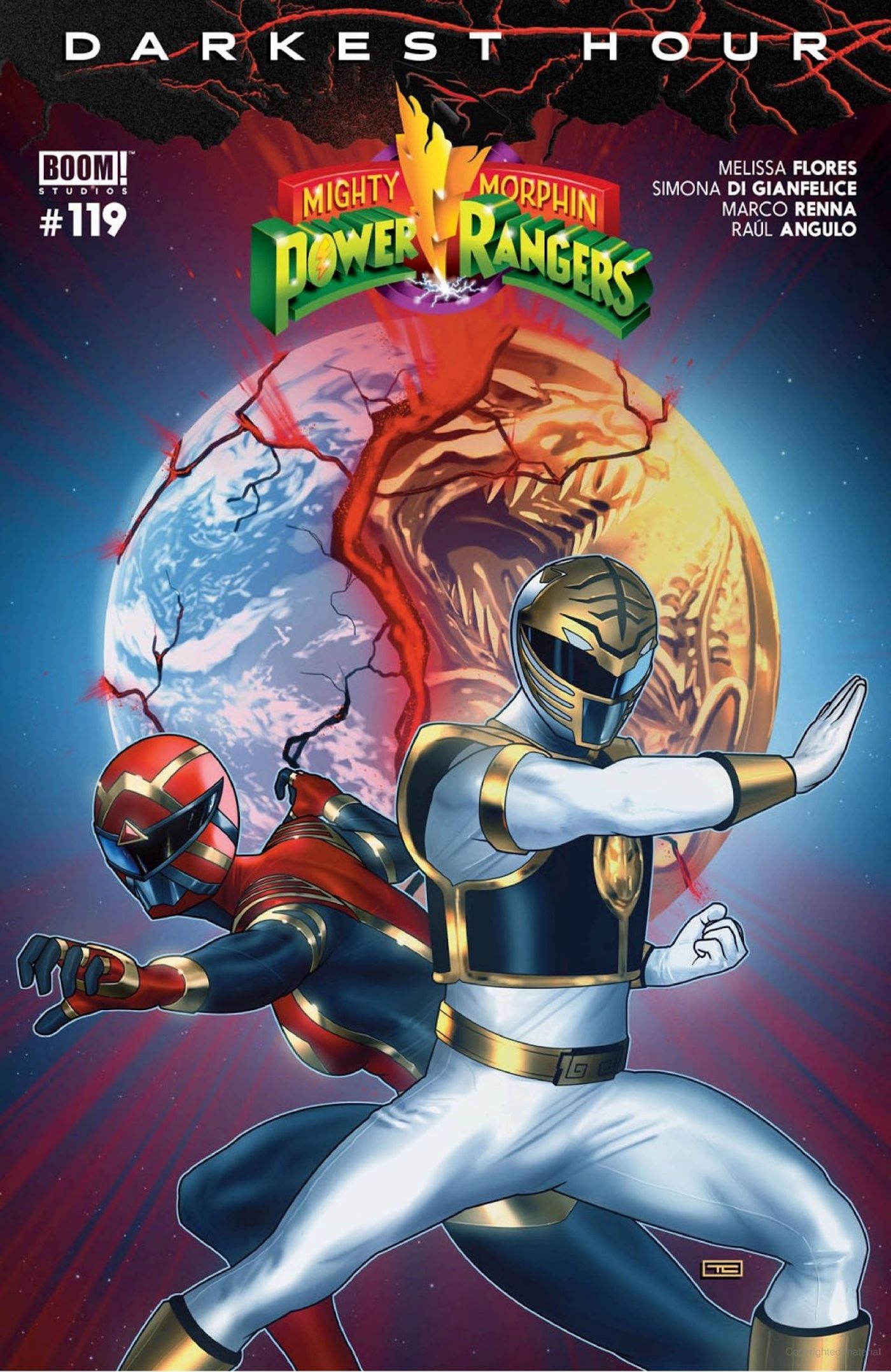 Okładka Mighty Morphin Power Rangers 119