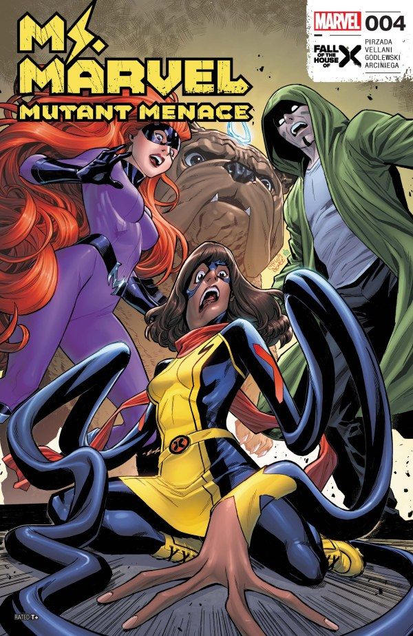 Pani Marvel: Mutant Menace #4 na okładce.