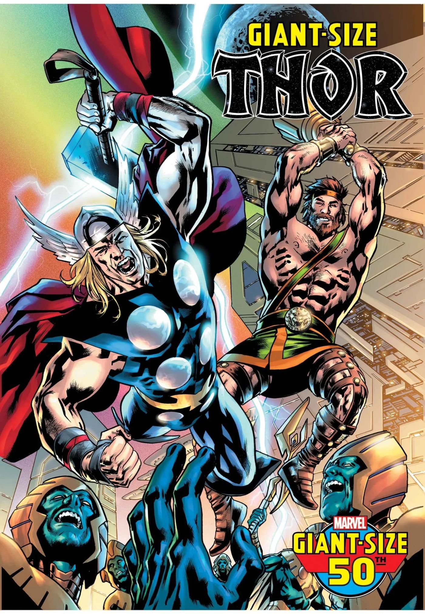 Główna okładka Marvel Comics dla Giant-Size Thor nr 1.