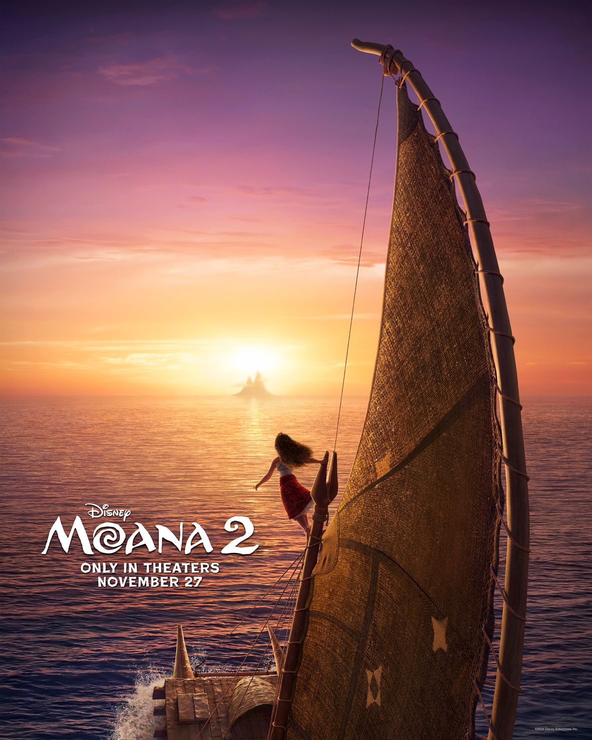 Plakat zwiastuna filmu Moana 2