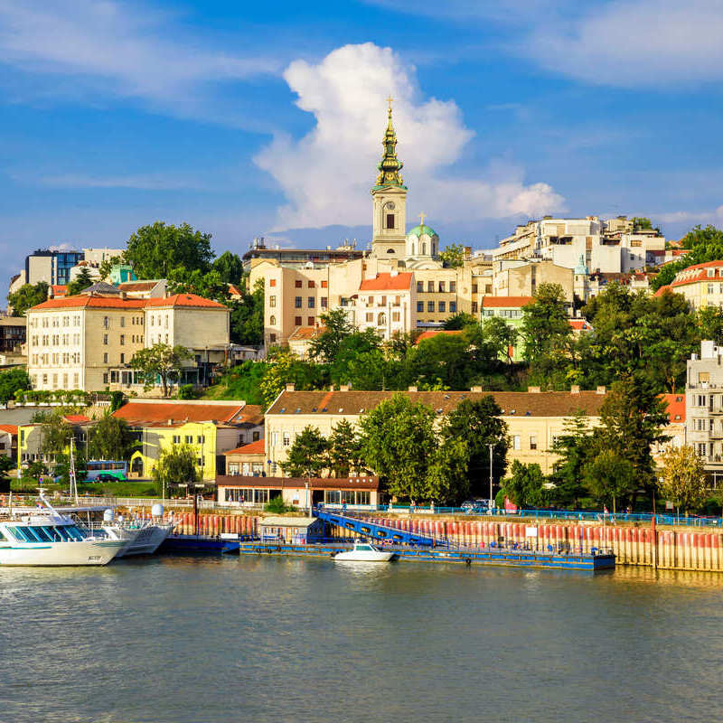 Historyczne centrum Belgradu, nad brzegiem Dunaju, Serbia, Półwysep Bałkański, Europa Południowo-Wschodnia