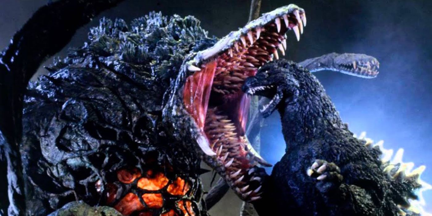 Godzilla walczy z Biollante.