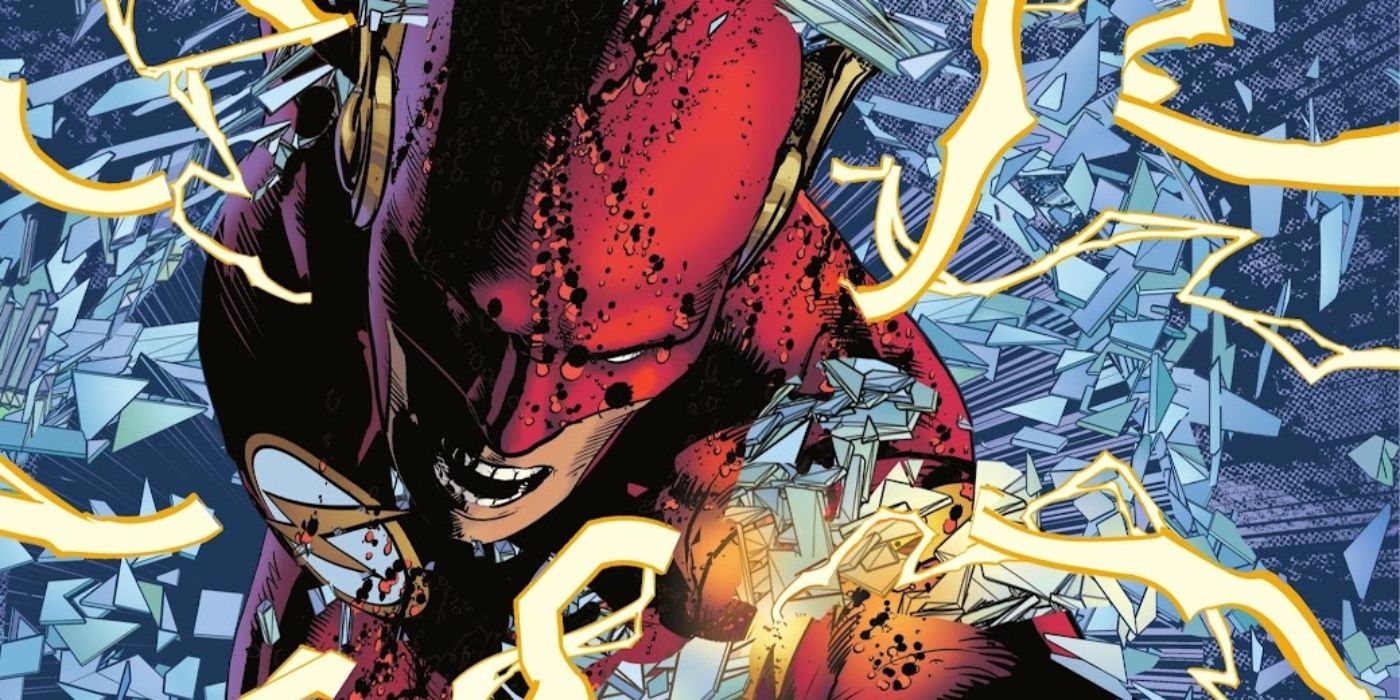 Wally West Flash rozbija lustro w 800. numerze DC