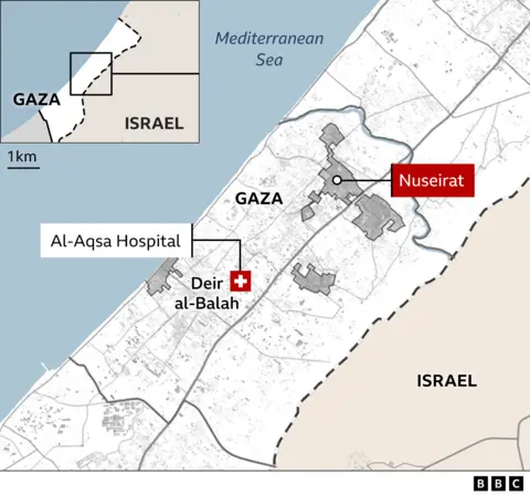 Wykres pokazujący, gdzie w sobotę miała miejsce izraelska akcja ratunkowa