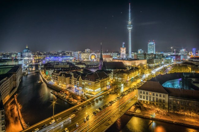 Berlin, Niemcy w nocy