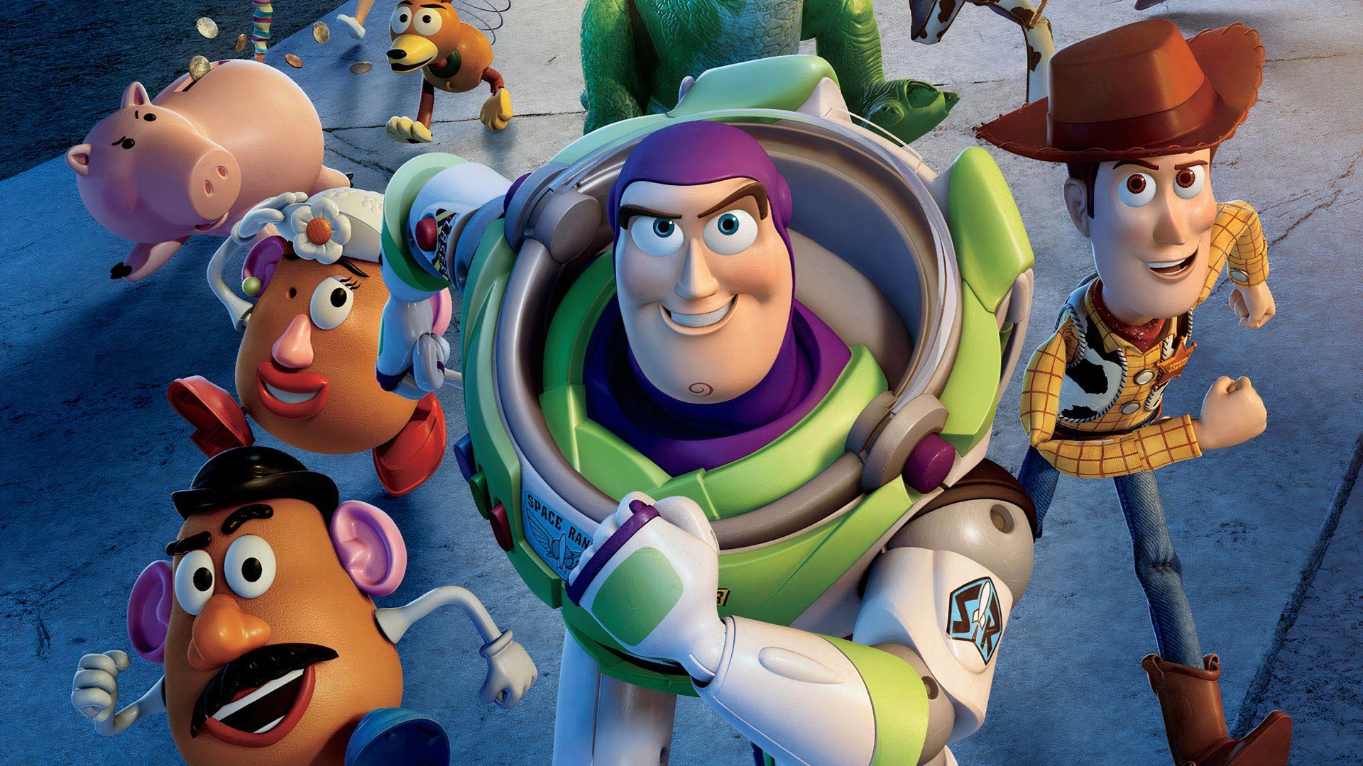 Zdjęcie obsady z serii Toy Story