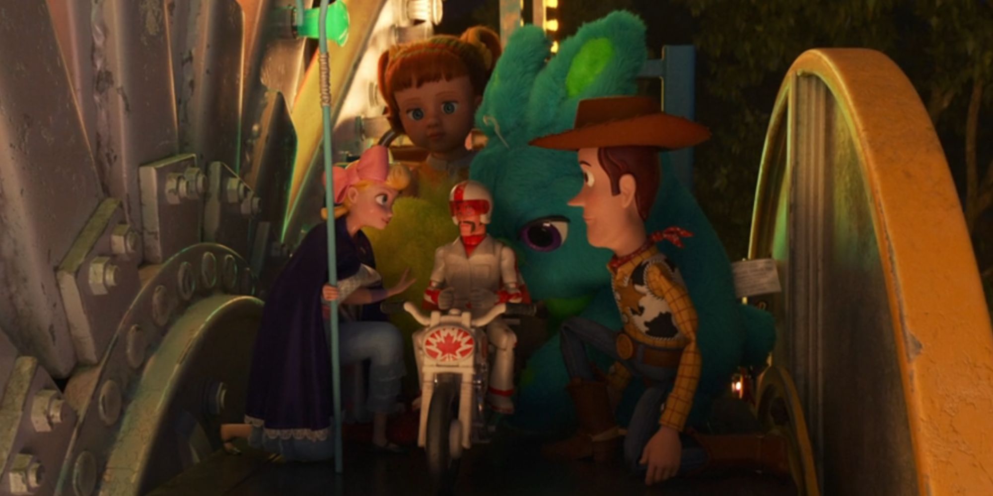 Woody i inne zagubione zabawki w Toy Story 4