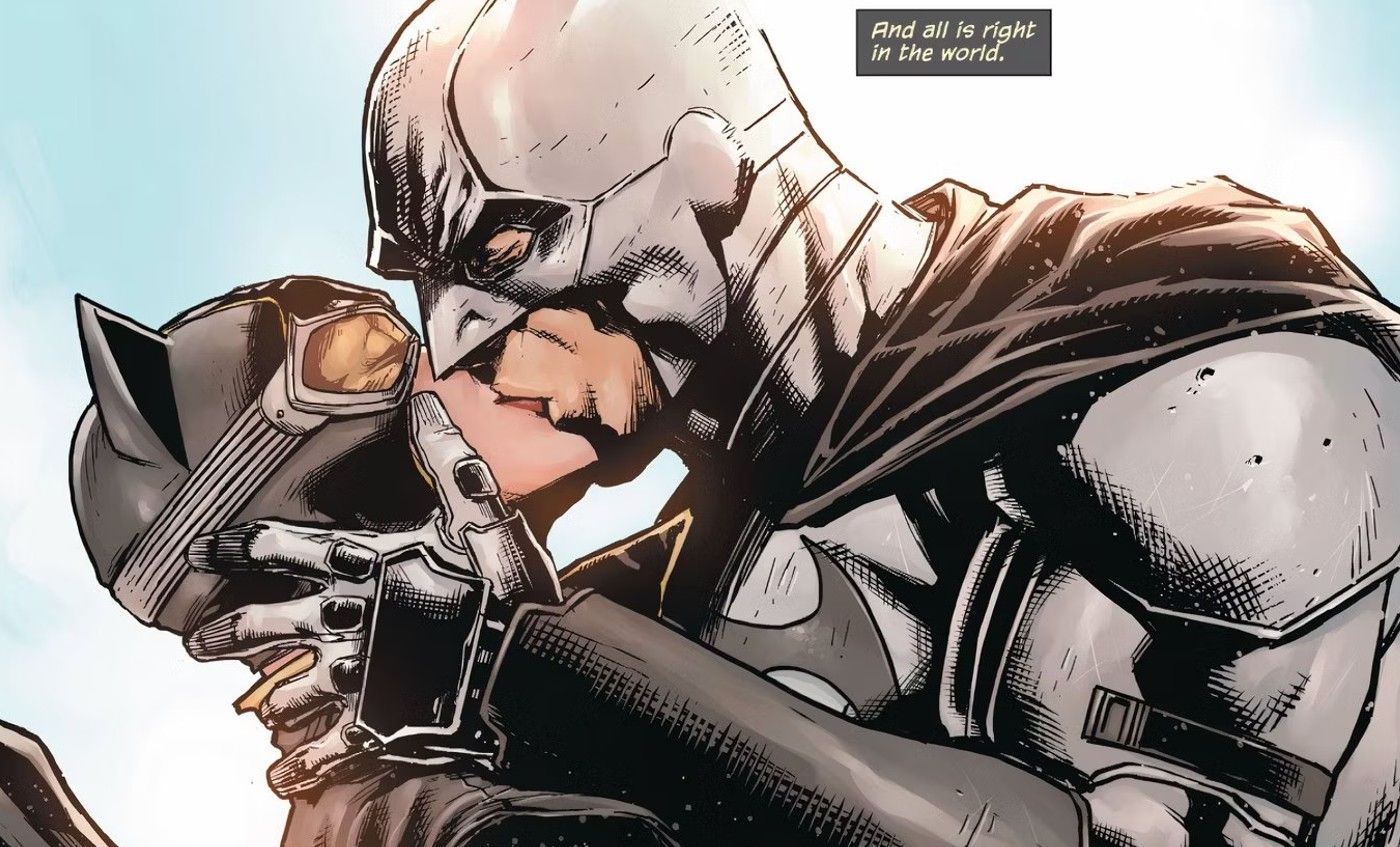 pocałunek Batmana i Kobiety-Kota