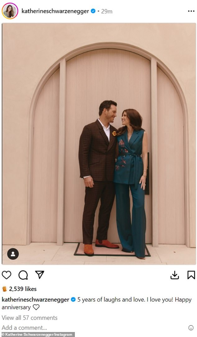 Katherine, córka Arnolda Schwarzeneggera i Marii Shriver, również udostępniła post na Instagramie, aby uczcić tę wyjątkową okazję