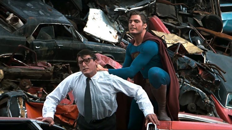 Superman kontra Clark Kent — obaj grani przez Christophera Reeve’a — w filmie „Superman III” (1983)