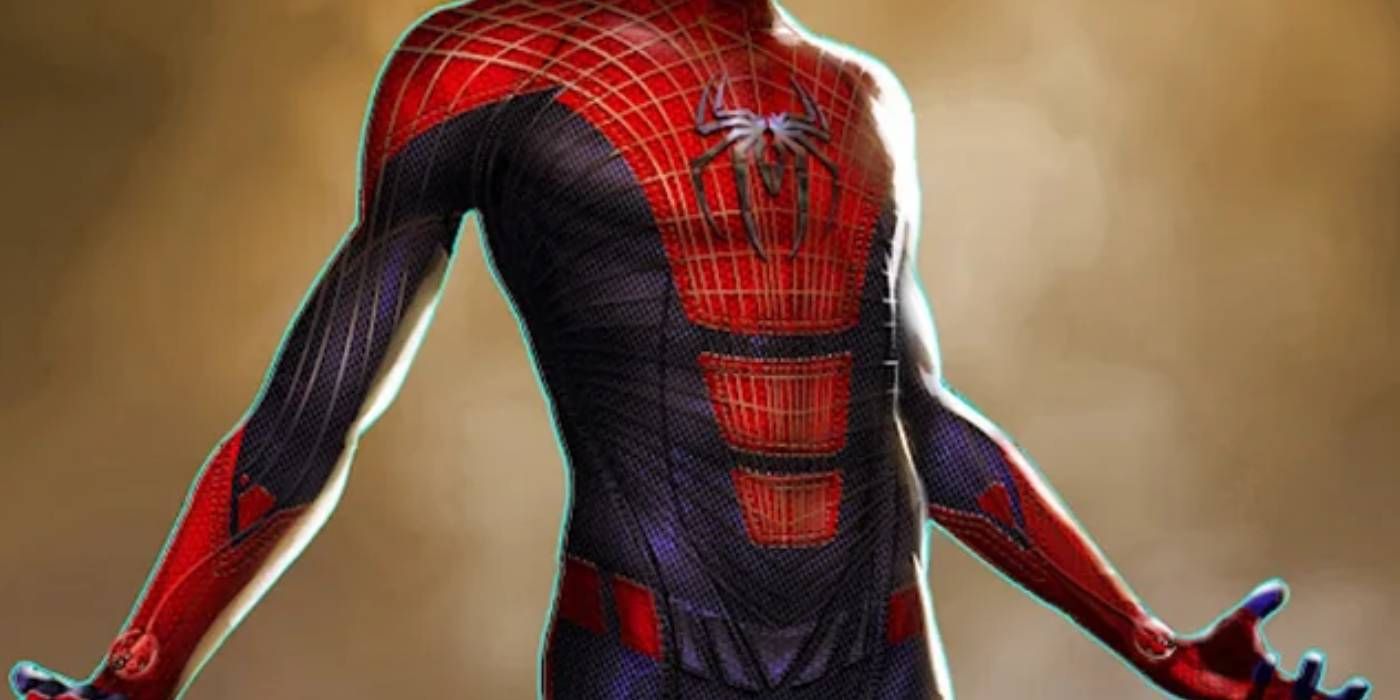 Grafika koncepcyjna projektu kostiumu Niesamowitego Spider-Mana