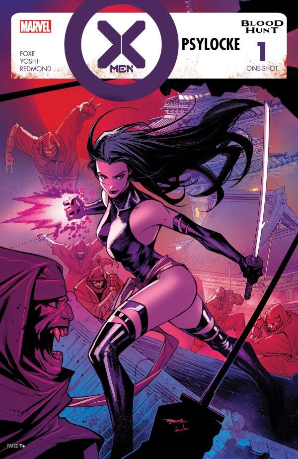 X-Men: Krwawe łowy – okładka Psylocke nr 1.