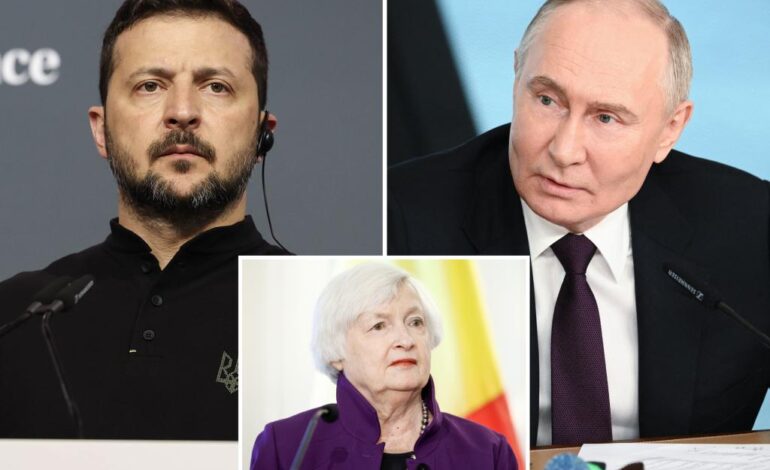 Yellen twierdzi, że plan G7 pożyczenia Ukrainie 50 miliardów dolarów z zamrożonych rosyjskich aktywów jest legalny