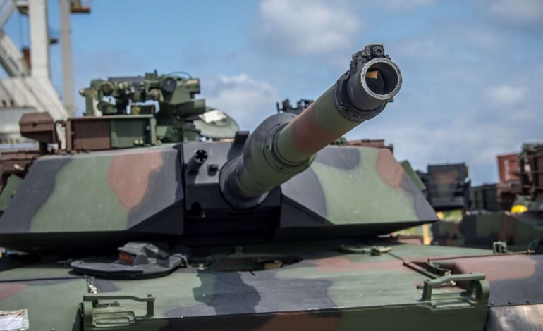 W odpowiedzi na rosyjskie działania na Ukrainie przybyło do Polski 47 amerykańskich czołgów M1A1 Abrams