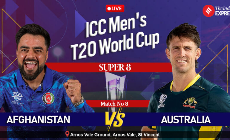 Afganistan vs Australia Wyniki na żywo, Puchar Świata T20 2024: Hat-trick Pata Cumminsa ogranicza AFG do 148/6 |  Wiadomości krykieta