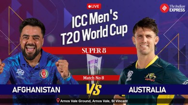 Wyniki na żywo AFG vs AUS, dzisiejszy mecz Pucharu Świata T20: Aktualizacje na żywo Afganistanu i Australii w St Vincent.