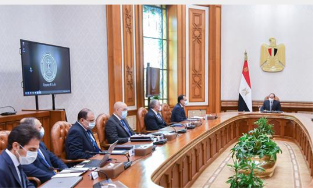 Spotkanie prezydenta Sisi z ministrami gabinetu w poniedziałek 4 października 2021 r. – zdjęcie prasowe