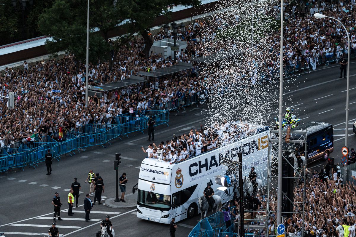 Parada trofeów Ligi Mistrzów UEFA Realu Madryt