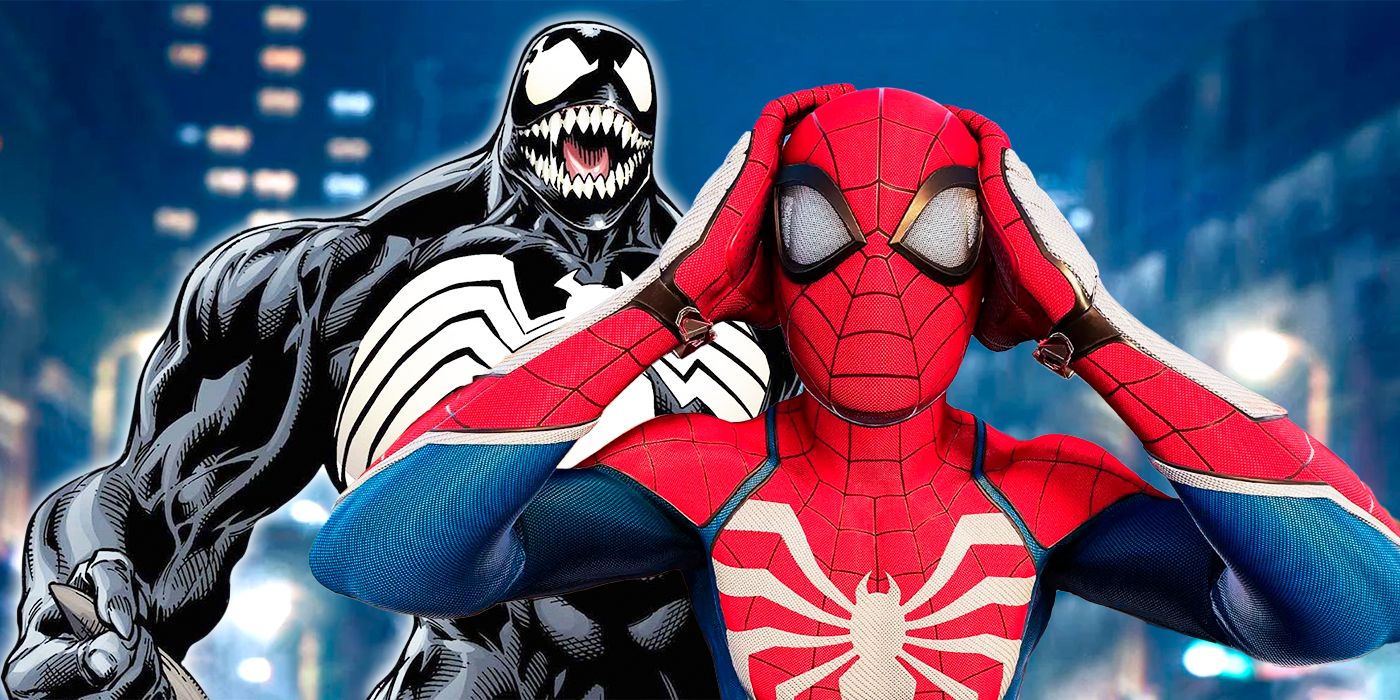 Venom z komiksu i Spider-Man z Marvel's Spider-Man
