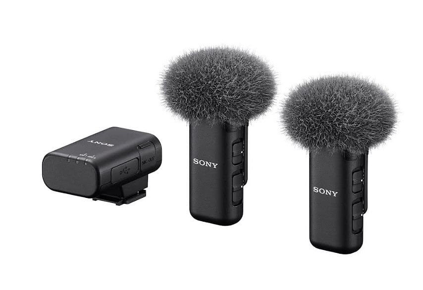 Mikrofony bezprzewodowe Sony ECM-W3 i ECM-W3S.