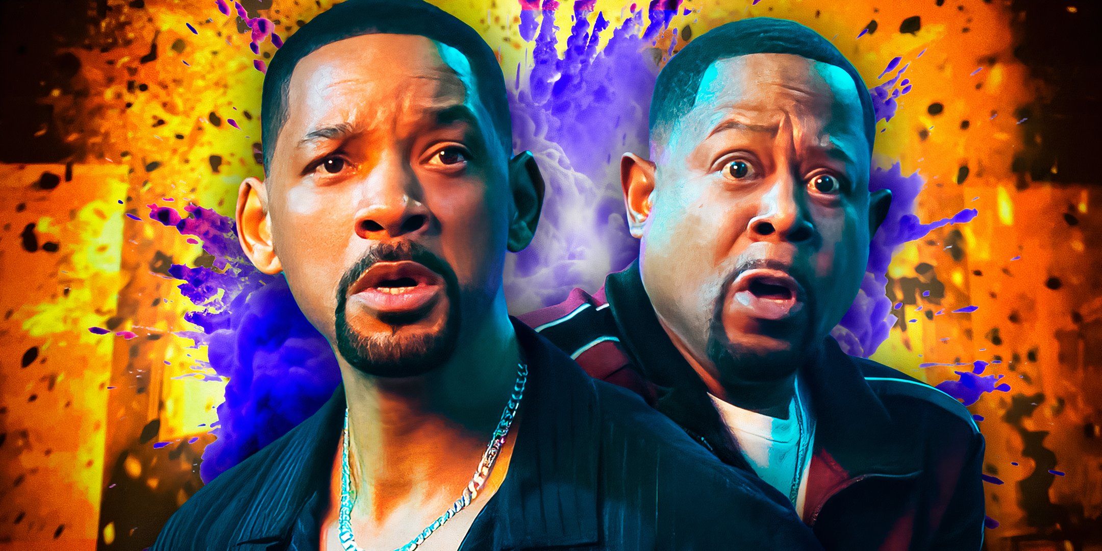 (Will Smith jako Mike Lowre i Martin Lawrence jako Marcus Burnett z Bad Boys Ride or Die