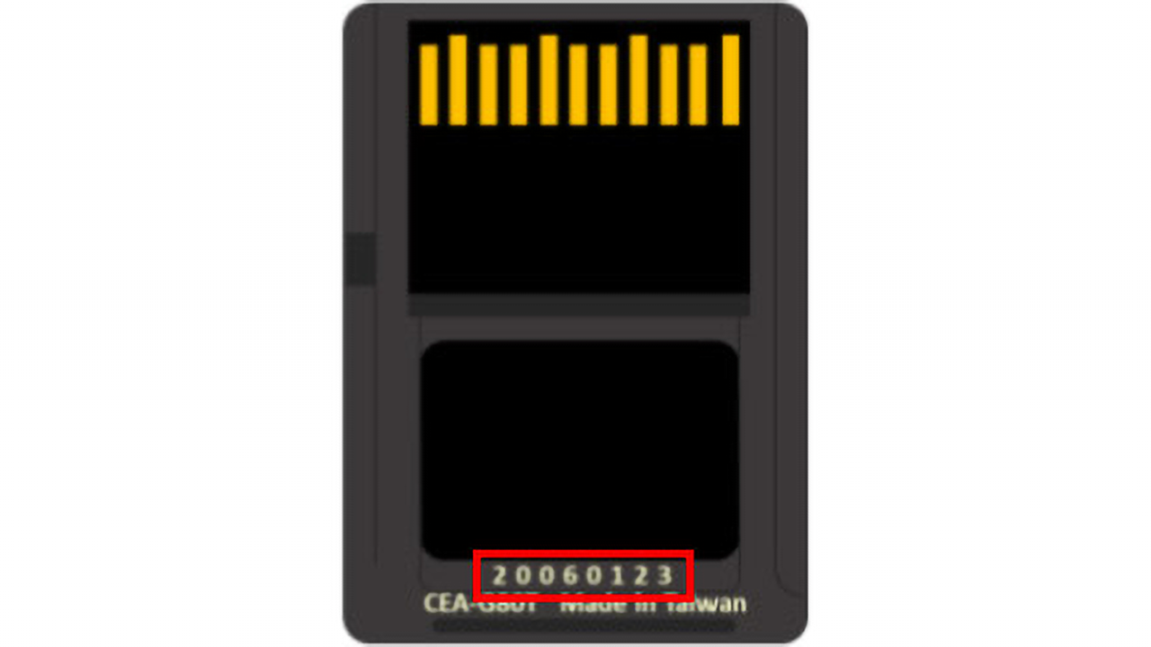 Częściowe wycofanie karty pamięci Sony CEA-G Tough – lokalizacja numeru seryjnego
