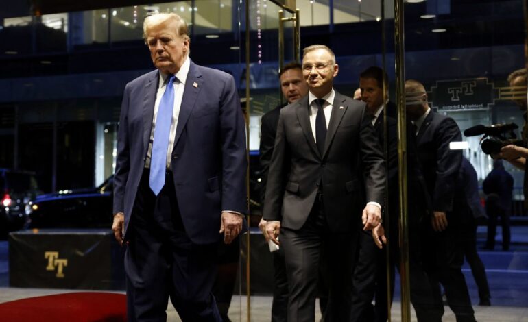 Prezydent Polski kolejnym przywódcą, który odwiedzi Trumpa