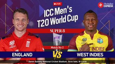 ENG vs WI Wyniki na żywo, dzisiejszy mecz Pucharu Świata T20: Uzyskaj aktualizacje na żywo Anglii vs Indii Zachodnich w St Lucia.