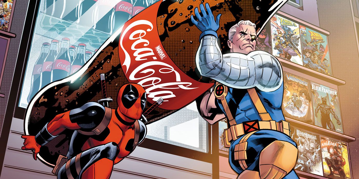 Okładka wariantu Coca-Coli Deadpool Team-Up nr 1.