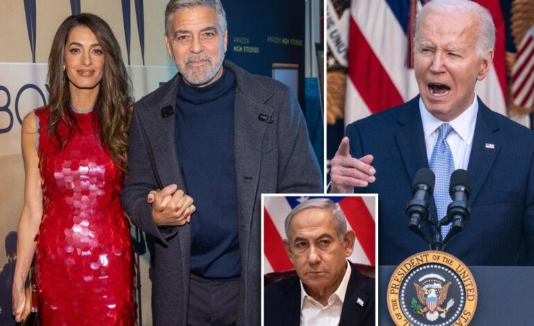 George Clooney zaniepokoił się w Białym Domu, że żonie Amal mogą grozić sankcje w związku ze sprawą MTK przeciwko Izraelowi: raport