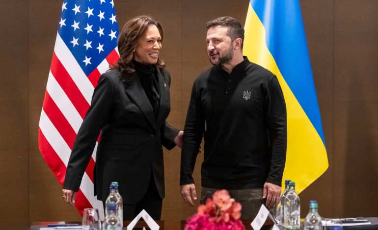 Harris i Zełenski dołączają do światowych przywódców, aby omówić plan pokojowy na Ukrainie