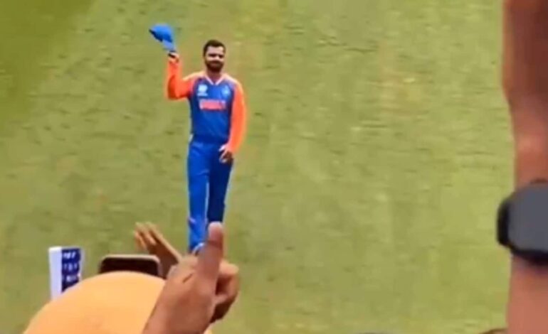 Reakcja Virata Kohli, której nie można przegapić na skandowanie nowojorskiej publiczności „Hamara neta kaisa ho…” podczas meczu Pucharu Świata T20 w Indiach
