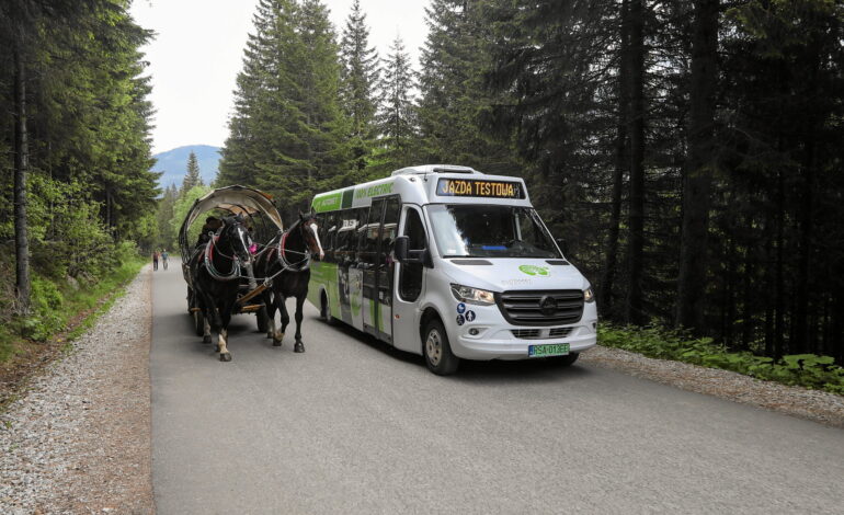 Polski park górski kończy testy autobusu, który mógłby zastąpić przepracowane konie