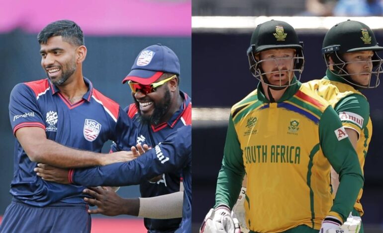 Wynik na żywo SA vs USA, Puchar Świata T20 2024 Super 8: Stany Zjednoczone chcą kontynuować bajkową passę