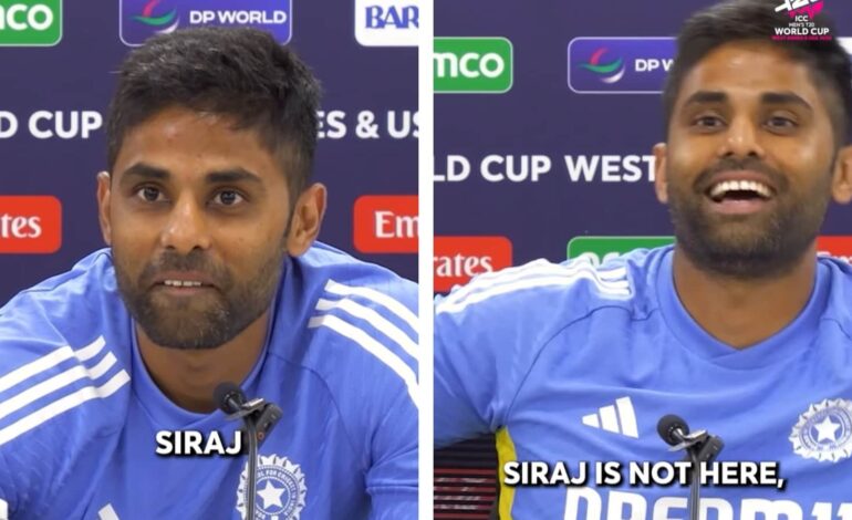 Suryakumar Yadav na konferencji prasowej wzięty za Mohammeda Siraja, odpowiedź indyjskiego pałkarza wywołuje zamieszki