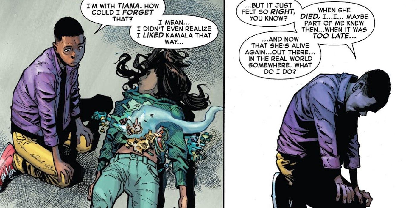 Miles Morales Spider-Man czuje się winny, bo ma uczucia do Kamali Khan Ms. Marvel