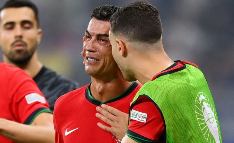 Cristiano Ronaldo zamienia łzy z powodu niewykorzystanego rzutu karnego w „radość” z rzutów karnych