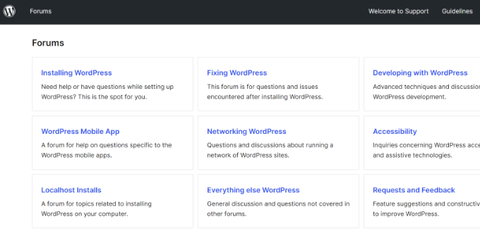 Forum WordPressa